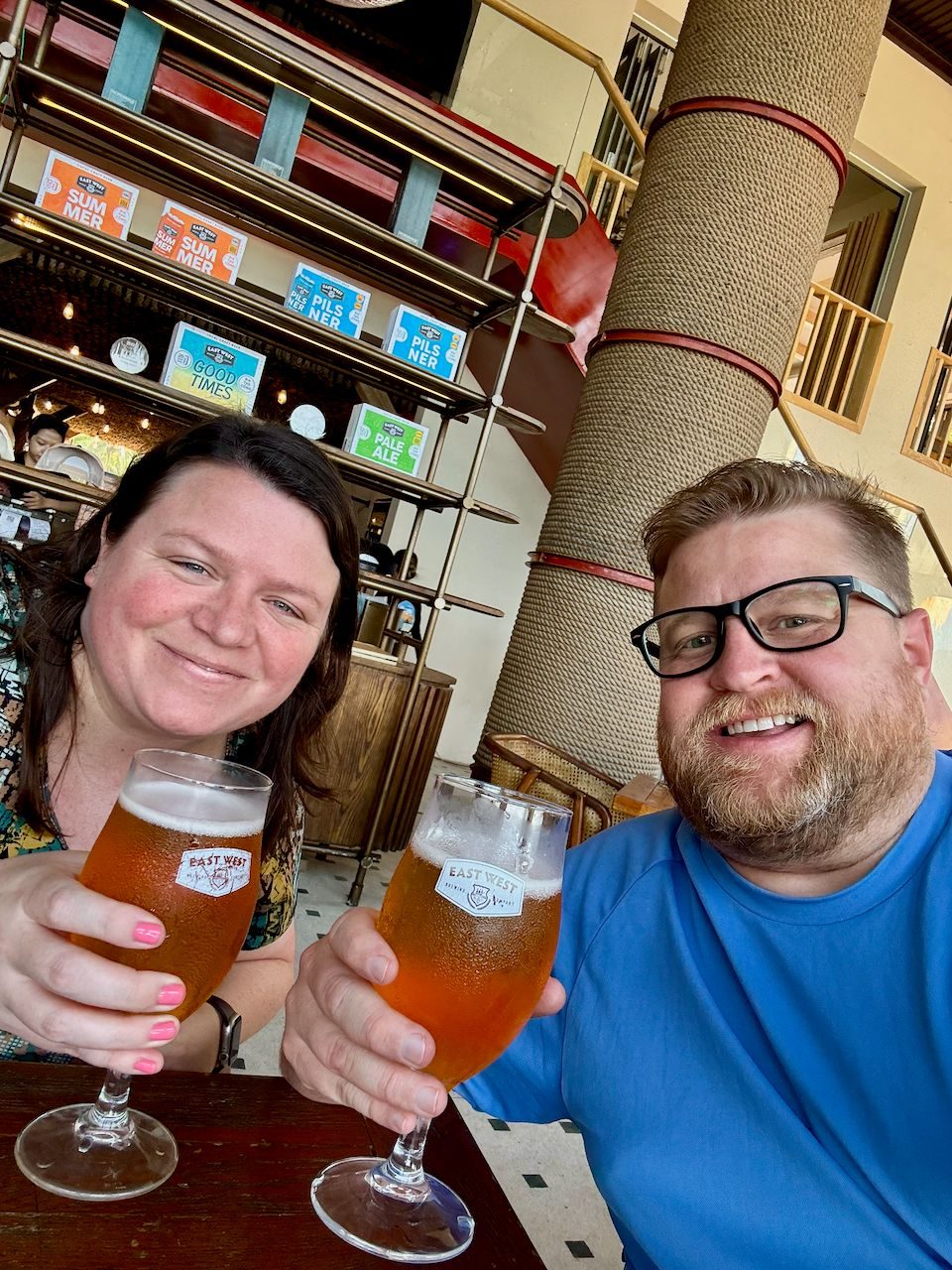 Afternoon pints at East West Brewing in Da Nang