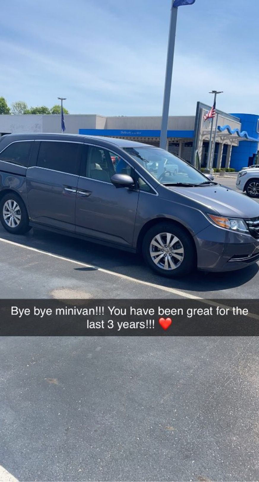 The minivan sold before our full-time travel began